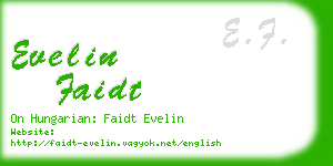 evelin faidt business card